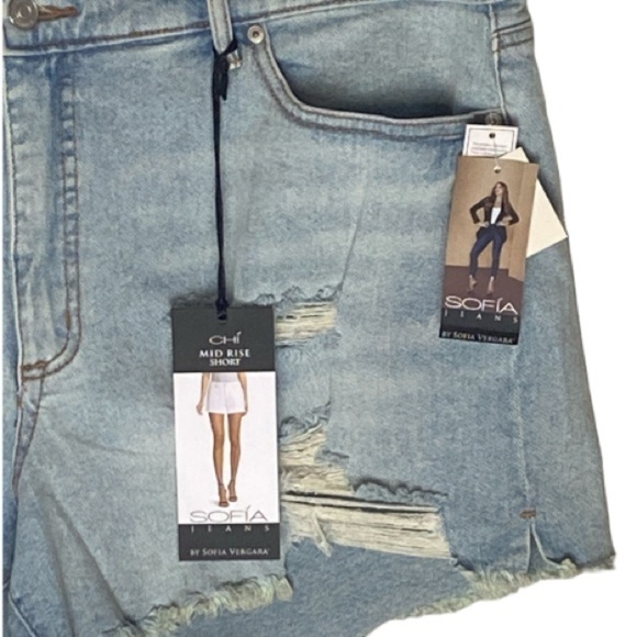 SOFIA V. medium blue denim shorts // Wms 18 - Picture 5 of 5